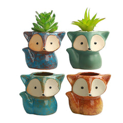 Lovely Fox Style Plant Pot