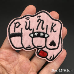 Rock Punk Clothes Patches